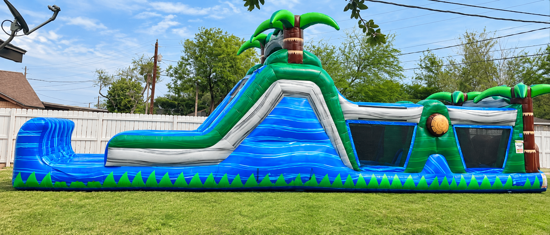 Ocean Rush 47' Obstacle Course & Waterslide